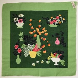 VINTAGE CAROL STANLEY Scarf Handkerchief Square